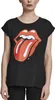 Mr. Tee Rolling Stones Tongue Ladies Tee czarny - S Podgląd zdjęcia produktu 1
