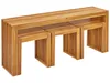 BELIANI Gartenmöbel Set Hellbraun Akazienholz 3-Sitzer Produktbild-Vorschau 8