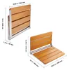 SucceBuy Klappbarer Duschsitz aus Teakholz, 53,6 x 40,6 cm Produktbild-Vorschau 7