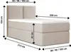 Bett Boxspringbett Continentalbett STAR MINI mit Bonell Produktbild-Vorschau 3