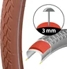 2x Brązowe, odporne na przebicie opony rowerowe Retro Style Podgląd zdjęcia produktu 4