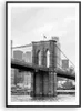 Gerahmtes Poster - Schwarzer Rahmen - Brücke Brooklyn Produktbild-Vorschau 1