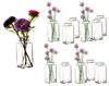 BigDean 12x Blumenvase eckig 9x4 cm – kleine Vase für Produktbild-Vorschau 1