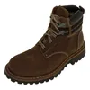 A single brown leather boot is shown against a white background. Anteprima dell’immagine prodotto