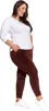 Bequeme Damen-Velours-Trainingsanzughose Mit Hohem Bund Und Produktbild-Vorschau 11