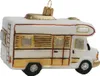 Christbaumschmuck Glas Wohnwagen 11cm weiß / gold Produktbild-Vorschau 4