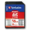 A close-up studio shot of a Verbatim 16GB SDHC memory card. Podgląd zdjęcia produktu