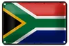 Blechschild Flagge Südafrikas 18x12cm Retro South Africa Produktbild-Vorschau 1
