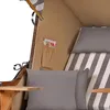 Strandkorb-Set - bene living - Schaalsee Teak - PE grau - Produktbild-Vorschau 15