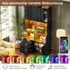 Kúpeľňová skrinka Flieks, 180 cm, s LED osvetlením, Náhľad obrázku produktu 2