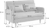 sweeek - 2-Sitzer Schlafsofa mit Bouclé-Bezug - Creme Produktbild-Vorschau 7