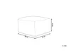 BELIANI Pouf Schwarz/Weiß Baumwolle 50 x 50 cm Quadrat Produktbild-Vorschau 8