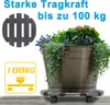 LZQ 2 Stück WPC Pflanzenroller ø30 cm 100 kg Tragkraft, Produktbild-Vorschau 5