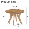 Okrągły rozkładany stół do jadalni, PERO, styl loft, Podgląd zdjęcia produktu 6