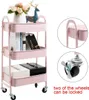 3 Ebenen Küchenwagen,Servierwagen Utility Cart mit Produktbild-Vorschau 3