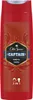 A red bottle of Old Spice Captain shower gel and shampoo. Produktbild-Vorschau