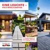 Collage of outdoor lighting and landscaping scenes. Produktbild-Vorschau