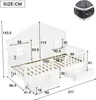 Merax Kinderbett Holzbett 90x200cm mit 2 Schubladen auf Produktbild-Vorschau 8