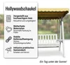 Mucola Hollywood altalena a 3 posti con tetto per giardino Anteprima dell’immagine prodotto 2