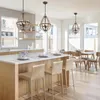 Lampadario rustico in vimini - design a 4 luci in legno a Anteprima dell’immagine prodotto 6