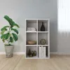 vidaXL Bibliothèque/Sideboard Blanc 66x30x98 cm Bois Voir les images du produit 2
