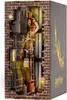 A detailed miniature model of Diagon Alley from Harry Potter, built into a brick wall. Produktbild-Vorschau