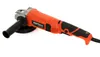 An orange and black angle grinder is shown on a white background. Voir les images du produit