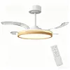 HOMCOM Plafondventilator met LED-verlichting, intrekbare Productafbeelding-voorbeeld 1