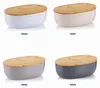 kela Brotkasten beige mit Lüftungslöcher im Bambusdeckel Produktbild-Vorschau 7