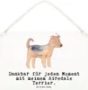 Mr. & Mrs. Panda Holzschild Airedale Terrier Moment DIN A6 Produktbild-Vorschau 1