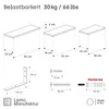 LAMO Manufaktur 3 Stück Wandregal Holz 40/35/30cm | Produktbild-Vorschau 6