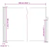 vidaXL Seitenmarkise Ausziehbar Schwarz 180x500 cm Produktbild-Vorschau 8