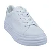 A white platform sneaker is shown against a white background. Produktbild-Vorschau