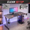 MY SIT Gaming Tisch 140 cm TITAN mit LED Beleuchtung und Produktbild-Vorschau 5