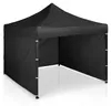 Gartenpavillon mit 3 Wänden, 3 x 3 m, schwarz, Plonos Produktbild-Vorschau 5