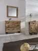 A bedroom or living room setting with wooden furniture. Produktbild-Vorschau