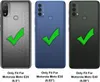 Three different phone cases are shown side-by-side, each with a green checkmark indicating compatibility. Produktbild-Vorschau