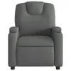 vidaXL Fauteuil de massage gris foncé Tissu Voir les images du produit 4