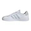 A side view of a white Adidas sneaker with light gray stripes. Produktbild-Vorschau