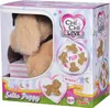 The image shows the retail packaging of a Simba Chi Chi Love Salto Puppy toy. The packaging features graphics and text describing the product's features, such as its ability to flip and bark. Anteprima dell’immagine prodotto