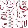 Set di 32 ganci da parete Relaxdays, supporto da parete per Anteprima dell’immagine prodotto 1