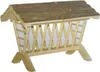 A wooden hay feeder for animals. Produktbild-Vorschau