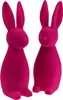 Eleganter Deko-Hase mit samtiger Oberfläche für stilvolle Produktbild-Vorschau 1