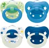 NUK Signature Schnuller Silikon Gr.3 – Blau, 4er Set, Produktbild-Vorschau 1