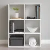 Standregal Weiß 6 Fächer 60 x 90 x 30 cm vielseitig als Produktbild-Vorschau 1