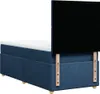 Boxspringbett mit Matratze Blau 80x200 cm Stoff Produktbild-Vorschau 8