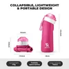 Qunature Bouteille d'eau en silicone pliable 700ml à Voir les images du produit 3