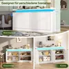Mueble aparador Flieks con 4 puertas, iluminación LED y Vista previa de la imagen del producto 11
