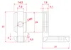 SCHMIDT systemprofile 10x Innenverbinder Nut 8 Außenwinkel Produktbild-Vorschau 2