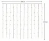 Lumineo curtain steady koristevalosarja ulkokäyttöön, 2 x 2 Produktbild-Vorschau 3